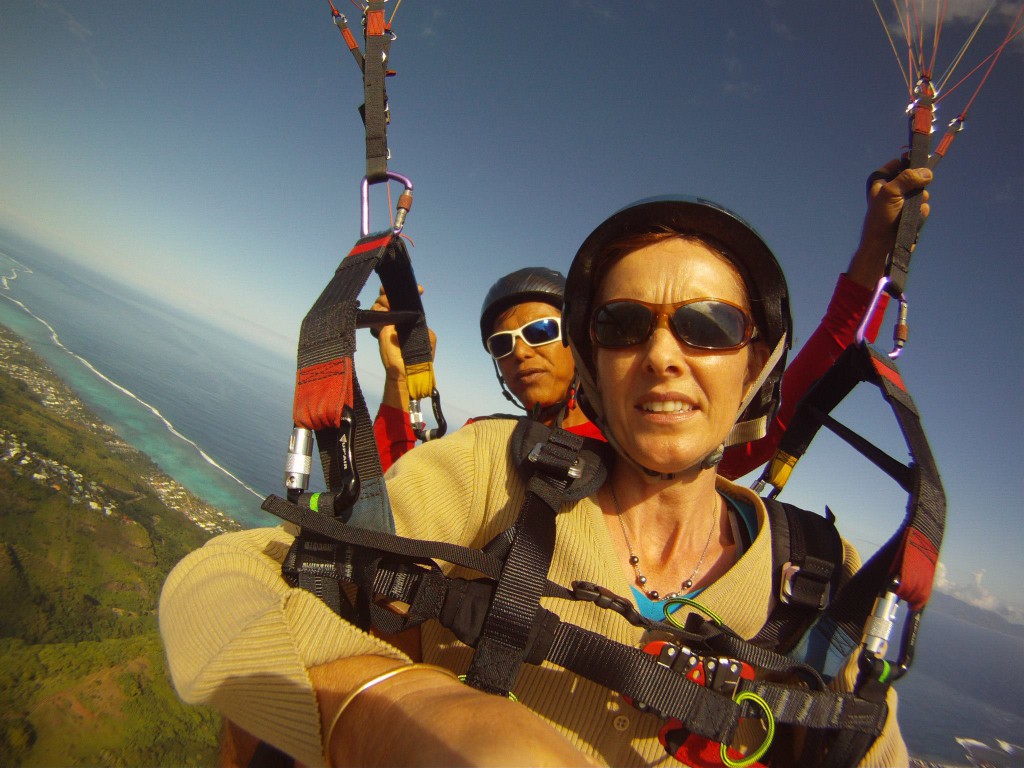 Baptême parapente biplace tahiti