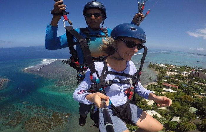 Bon cadeau parapente - baptême de parapente avec Tahiti Parapente