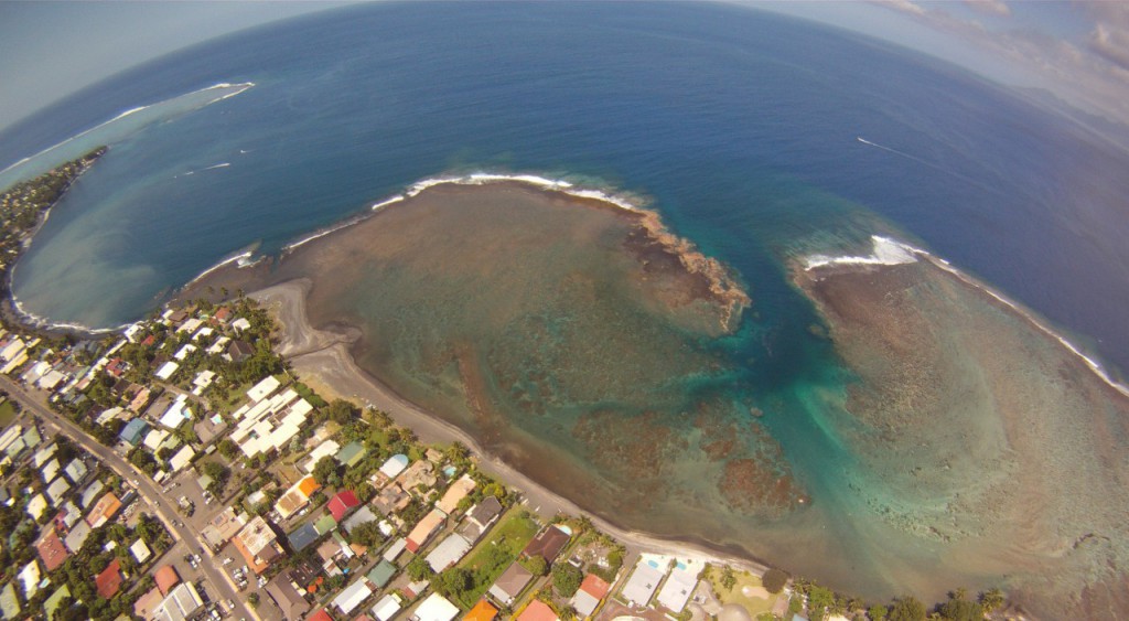 atterrissage parapente tahiti